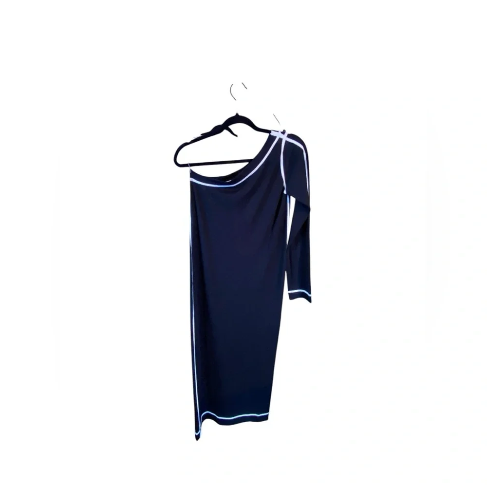 NWOT Marc Jacobs VTG Y2K one shoulder long sleeve knit 🧶 Maxi Dress. S